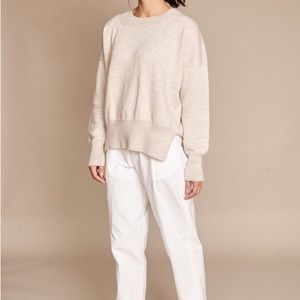 Lauren Manoogian Simple Crewneck Sweater, Hessian, 1